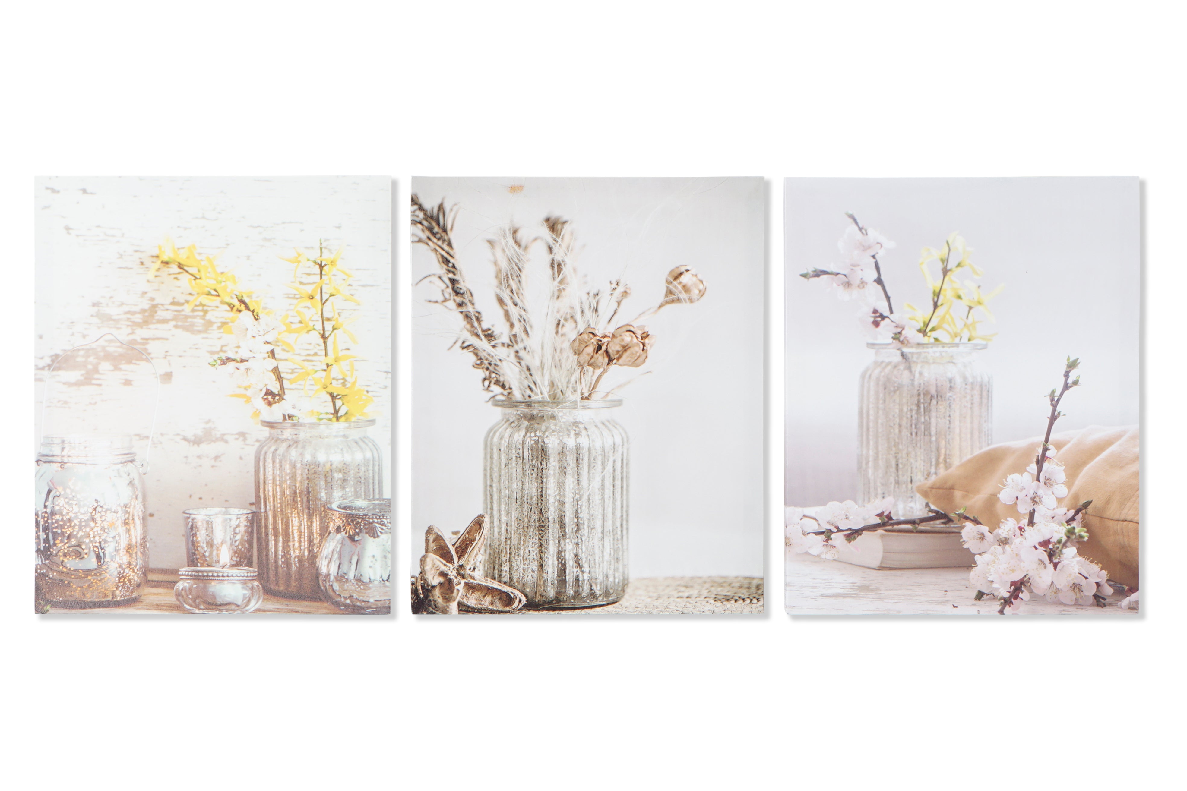 Quadro tela in mdf 40x1,8x50cm in 3 modelli assortiti