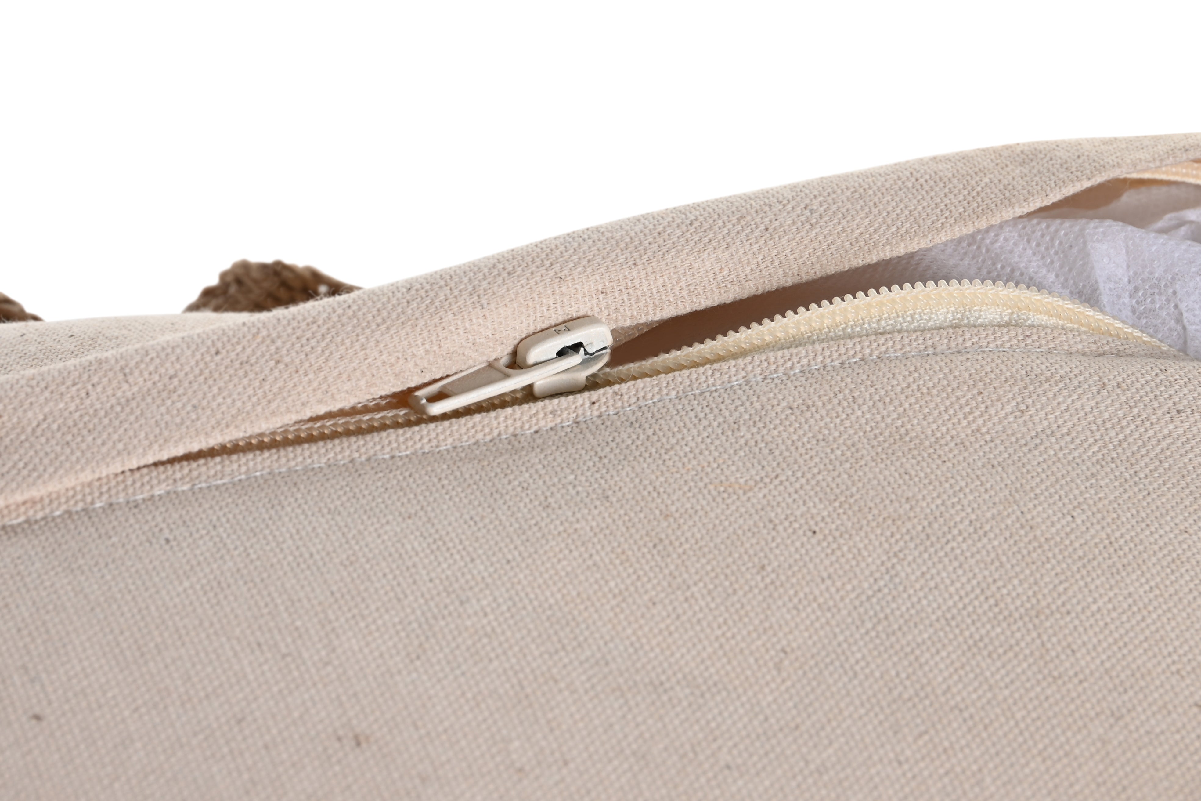 Cuscino in iuta 50x15x30cm 700gr con nodo decorativo in 2 modelli assortiti