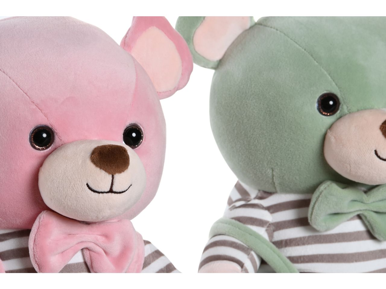 Peluche orsacchiotto in poliestere 24x20x28cm 2 modelli assortiti