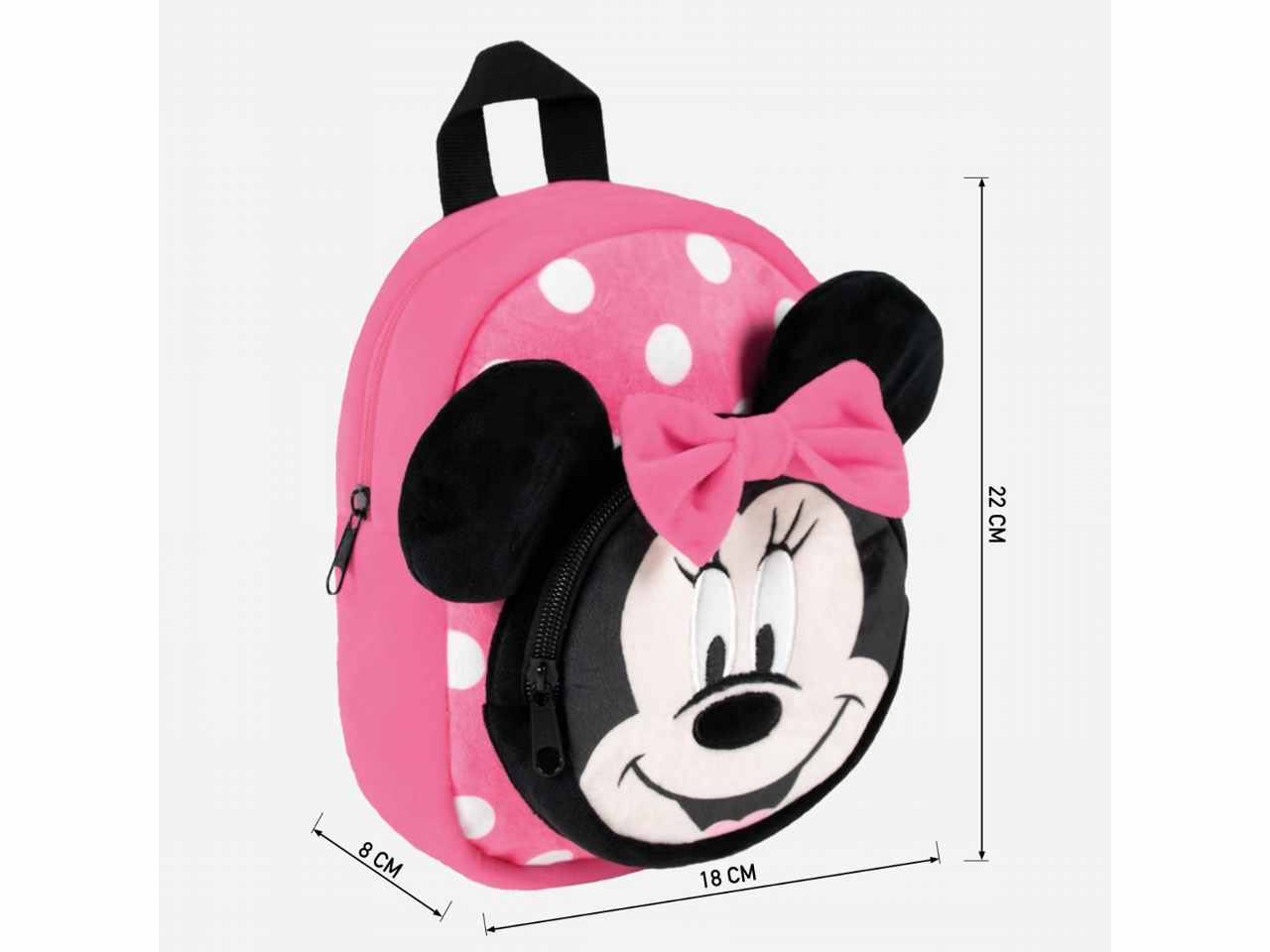 zaino asilo con personaggio peluche minnie