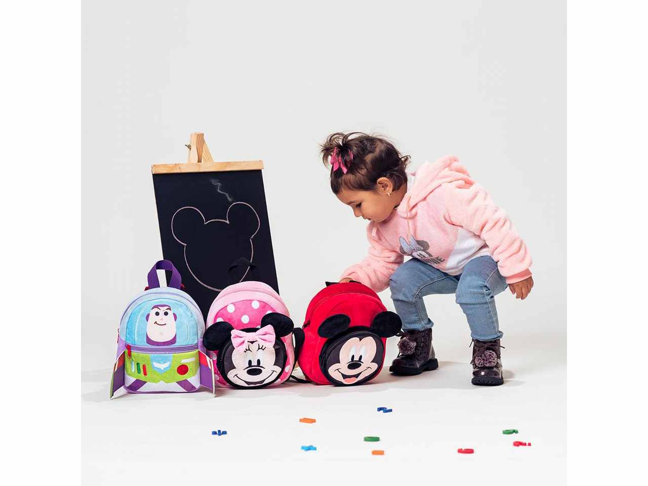 zaino asilo con personaggio peluche minnie