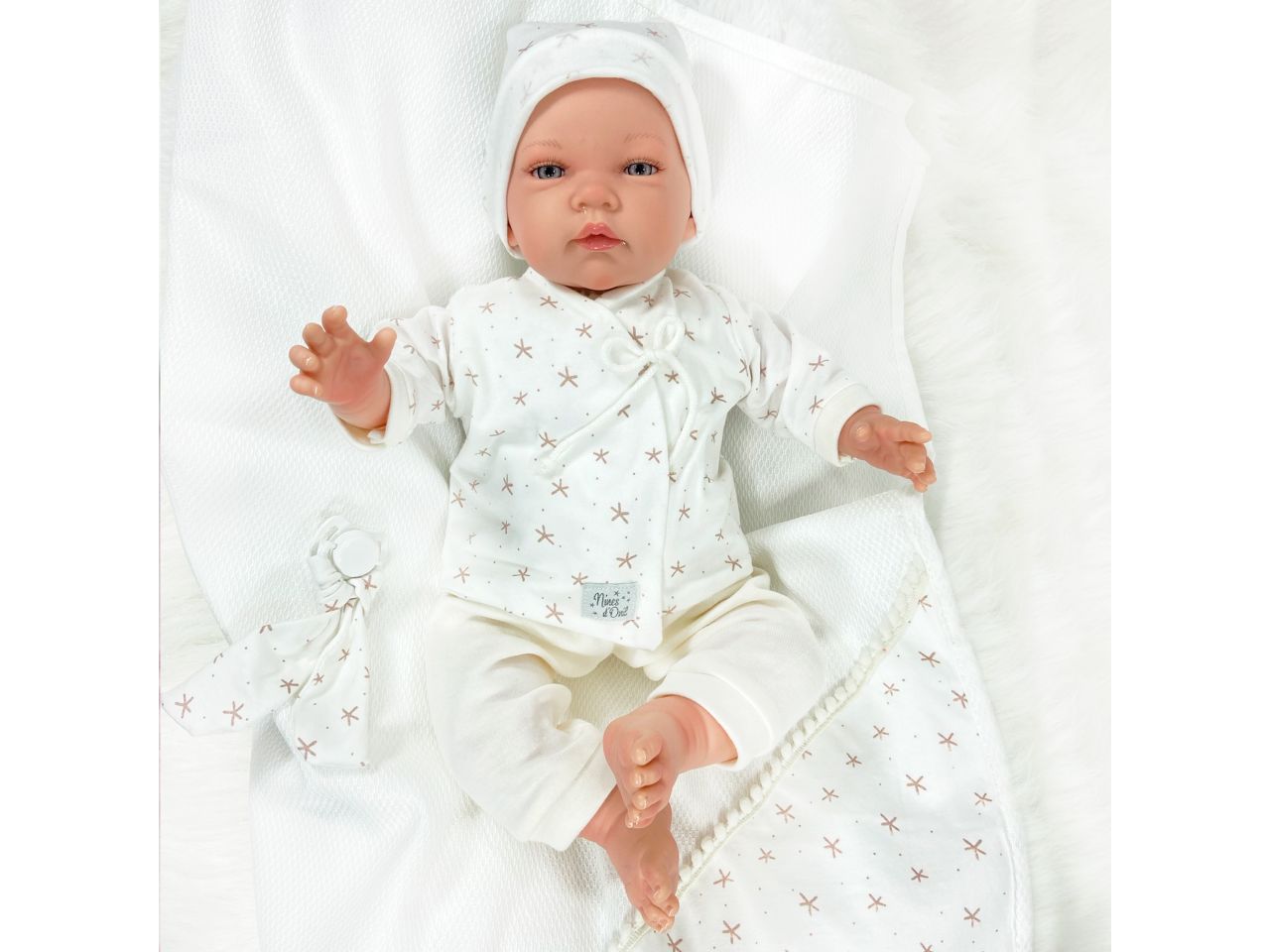 Bambola celia premium reborn colore bianco