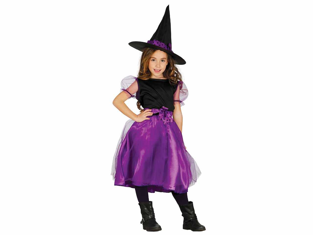 Costume da streghetta strega bambina viola taglia 7-9 anni