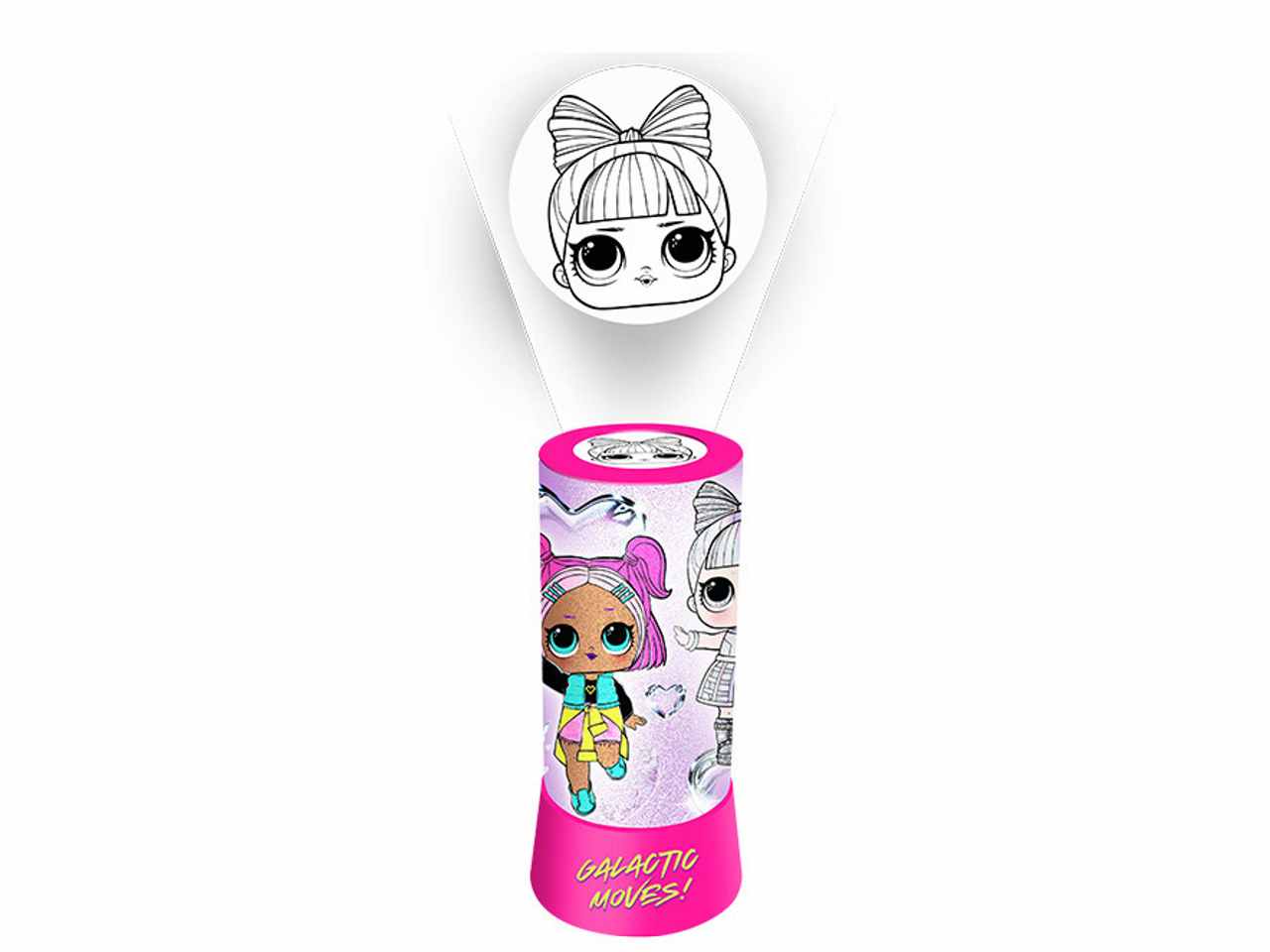 Lol surprise lampada cilindrica con proiettore led 20cm