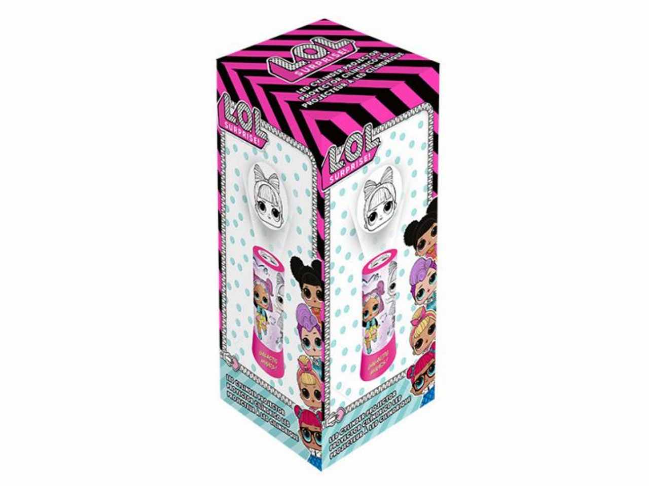 Lol surprise lampada cilindrica con proiettore led 20cm