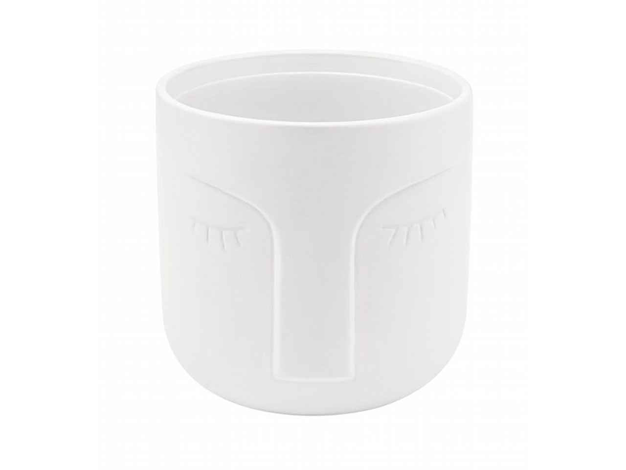 Vaso c/viso h125xd125 bianco vs-01-bi