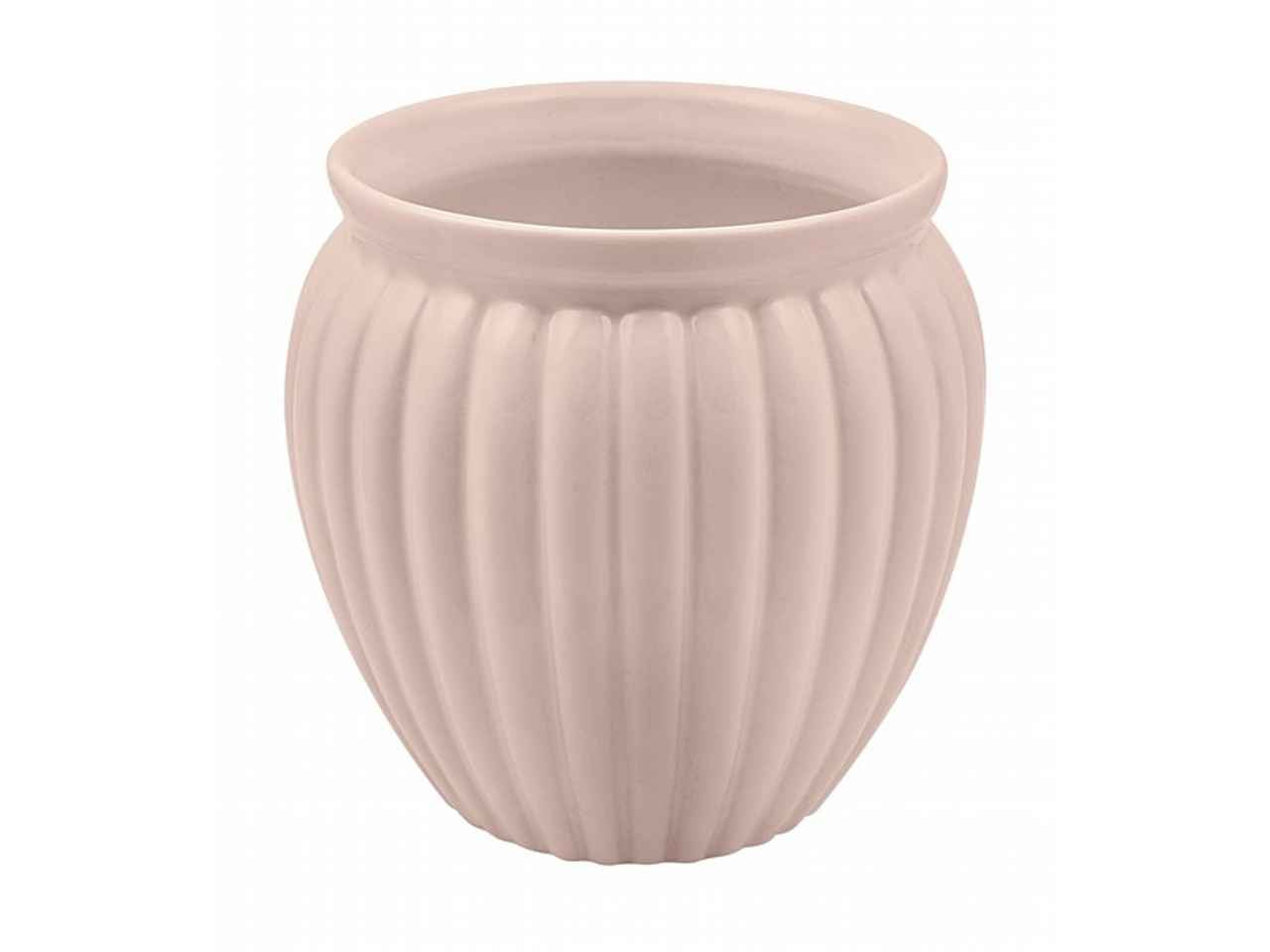 Vaso in ceramica rosa h140x125 vs-02-rs