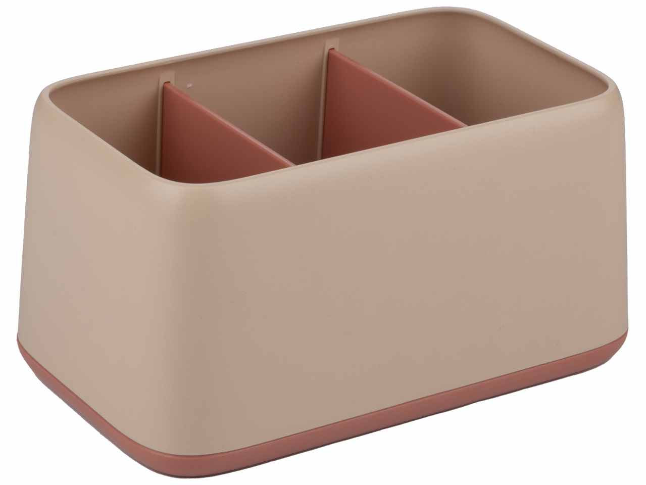 topwrite organizer da scrivania in plastica abs con 2 scomparti 15x9,8x8cm in 4 assortimenti