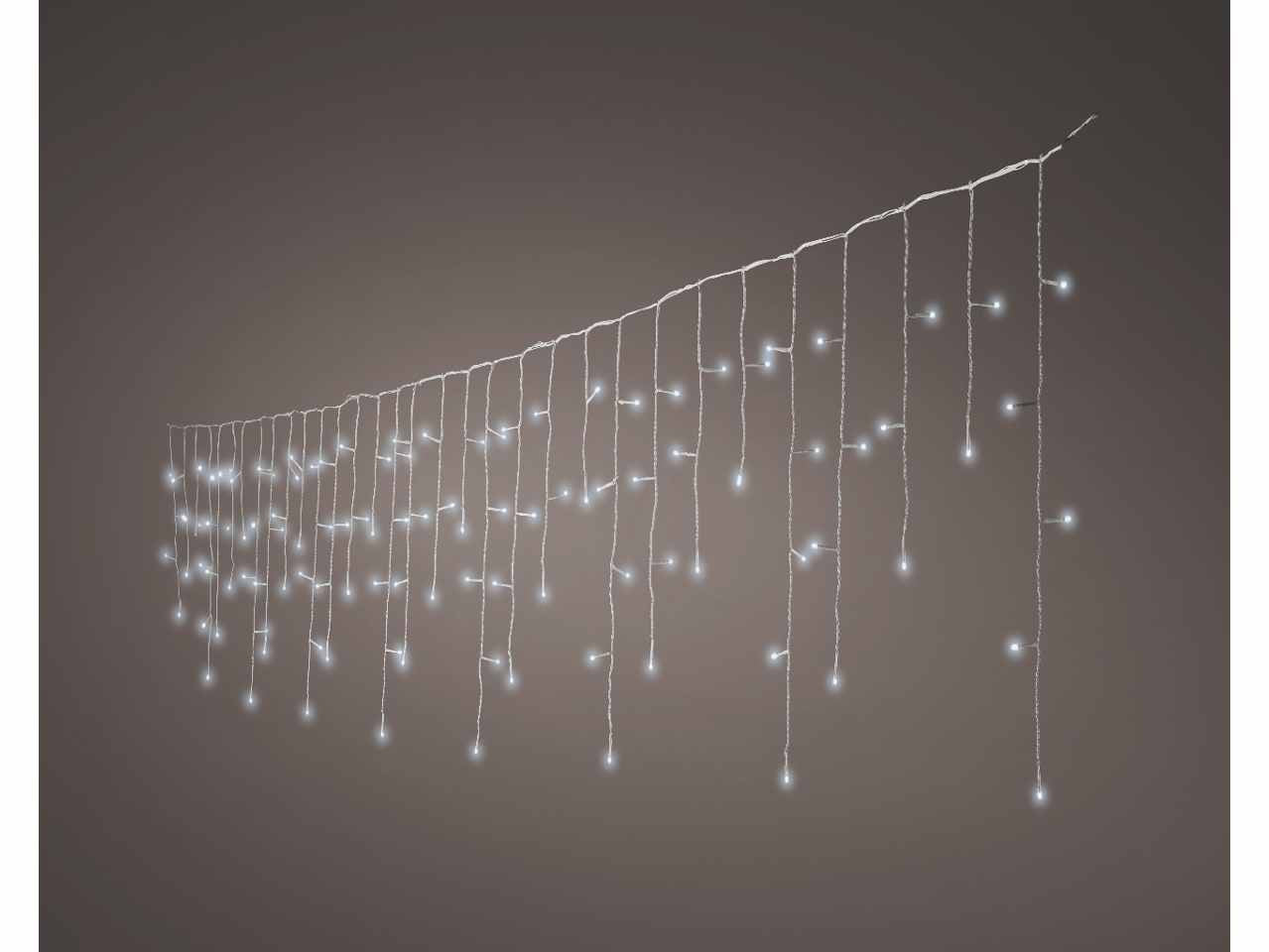 Tenda 175led bianco freddo 75metri con 8 funzioni uso esterno