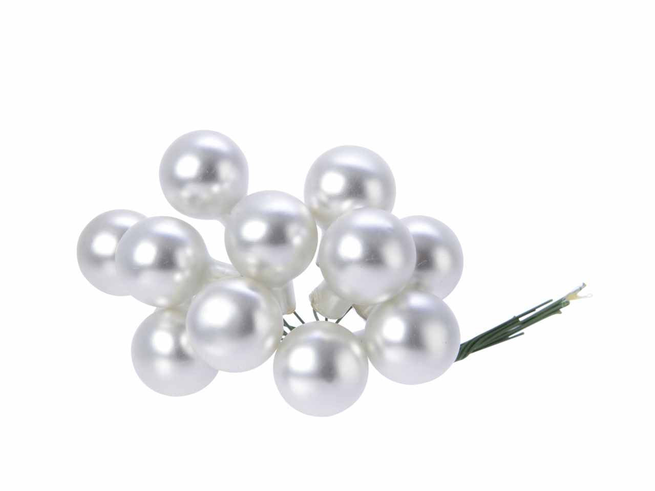 Sfere in vetro opache d.2cm argento