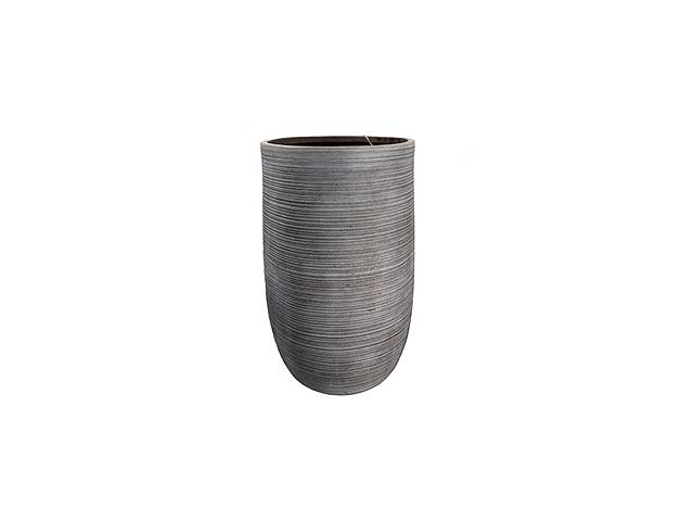vaso in argilla antracite 30x50cm