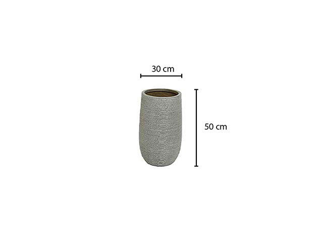 vaso in argilla taupe 30x50