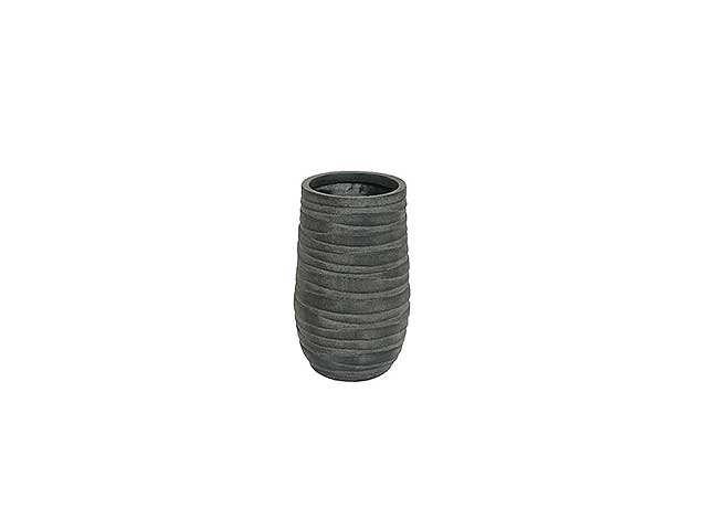 vaso in argilla antracite 26.5x45cm