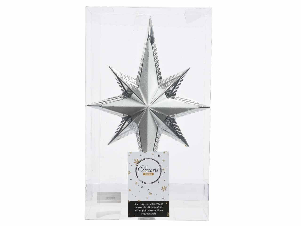 Puntale 6.50x14.50xh25.50cm argento