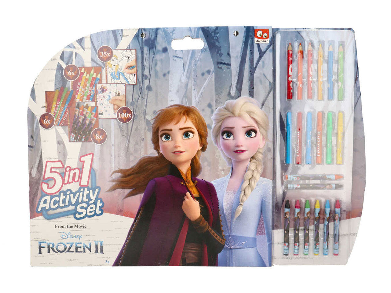 Frozen blocco activity 5 in 1 con colori