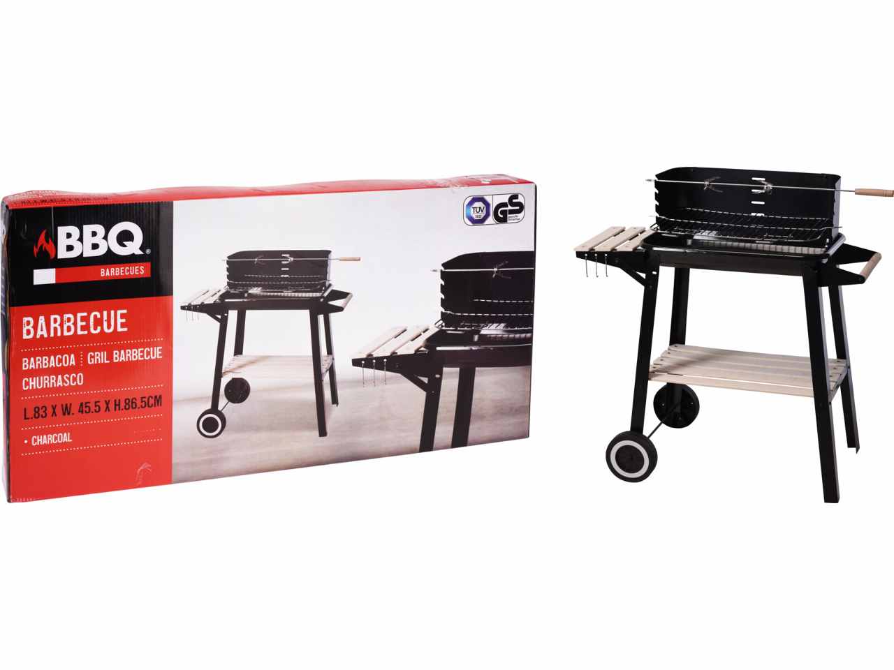 Barbeque c/ruote 54x34x65cm x86000040