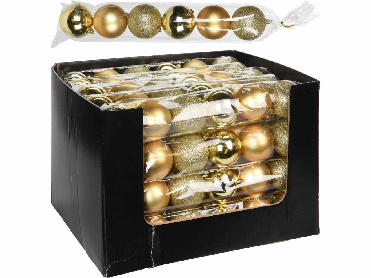 Sfera 6pezzi 70mm oro