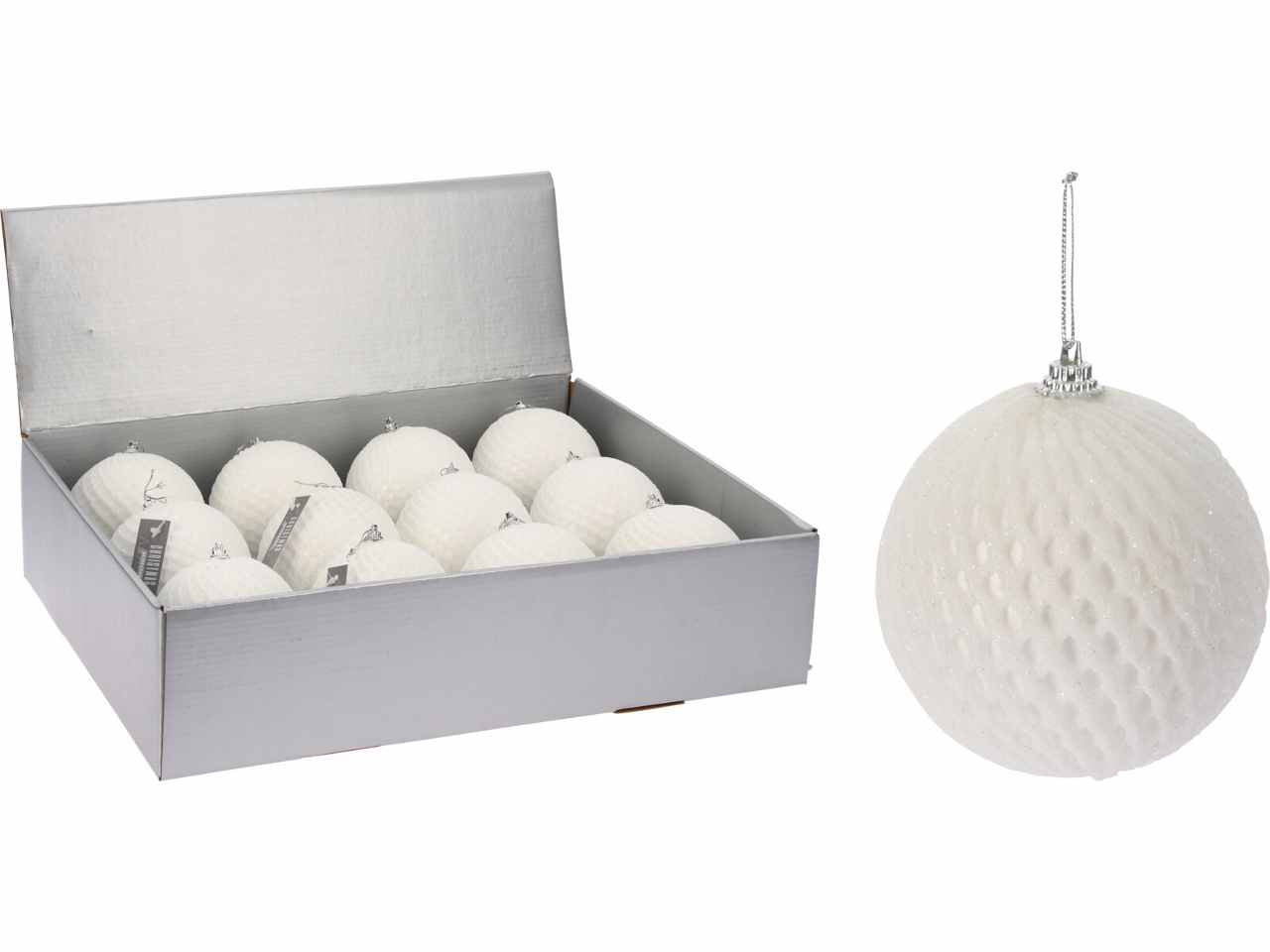 Sfera rete d.10cm bianco