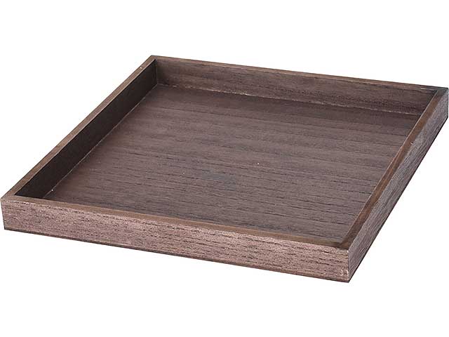 Vassoio legno 30x30cm marrone acc695020