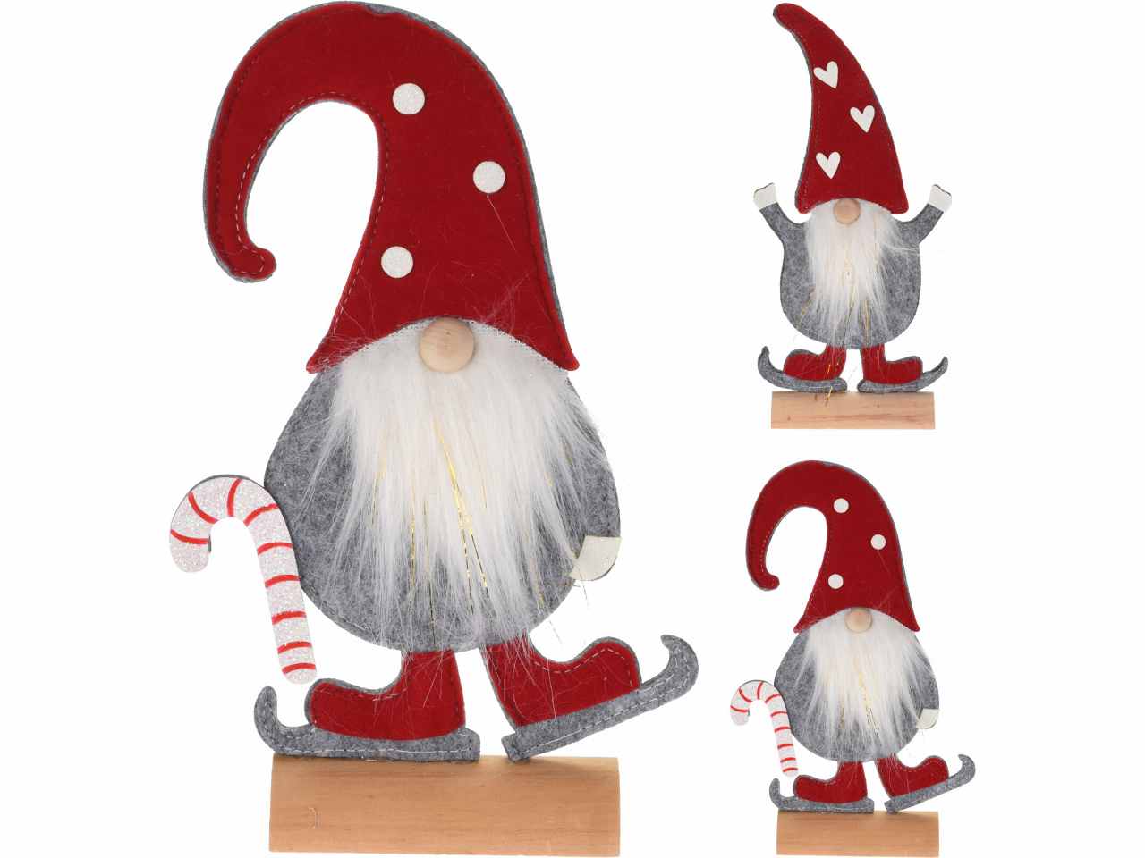 Babbo natale in feltro 25cm