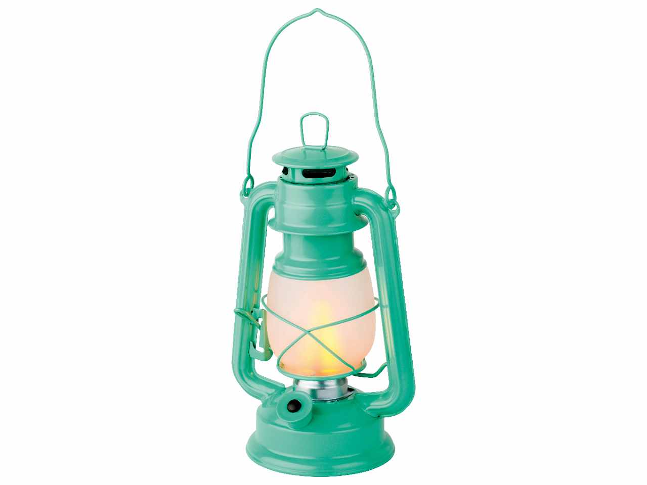 Lanterna met.c/effetto fiamma h24cm 894120
