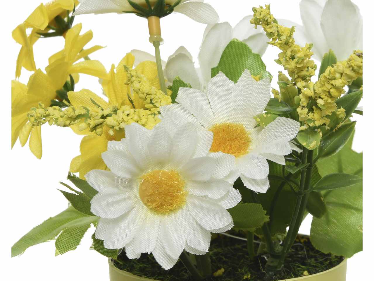Pianta fiori con vaso h.15cm 800051