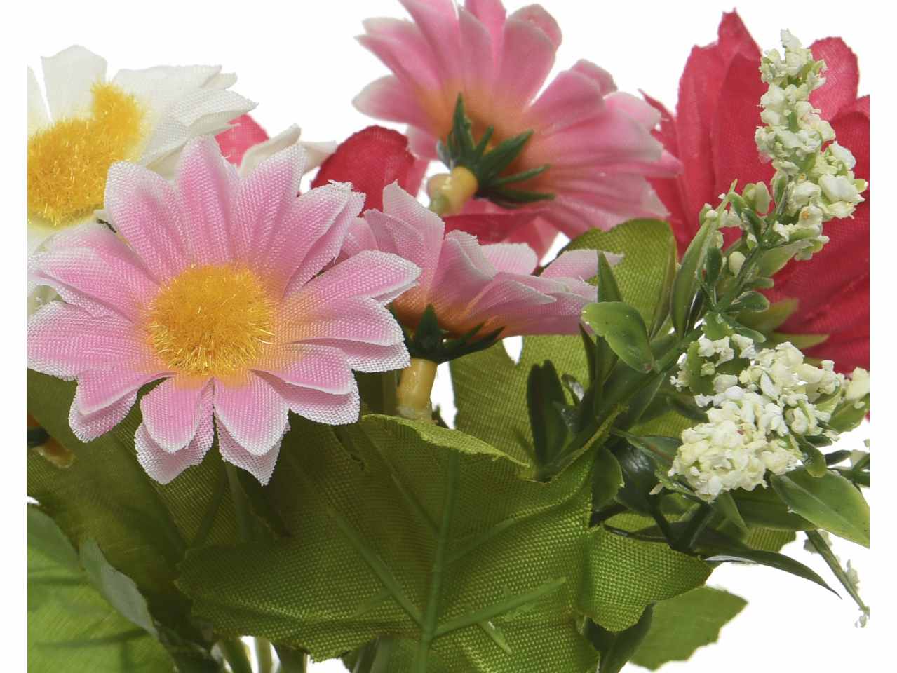 Pianta fiori con vaso h.15cm 800051