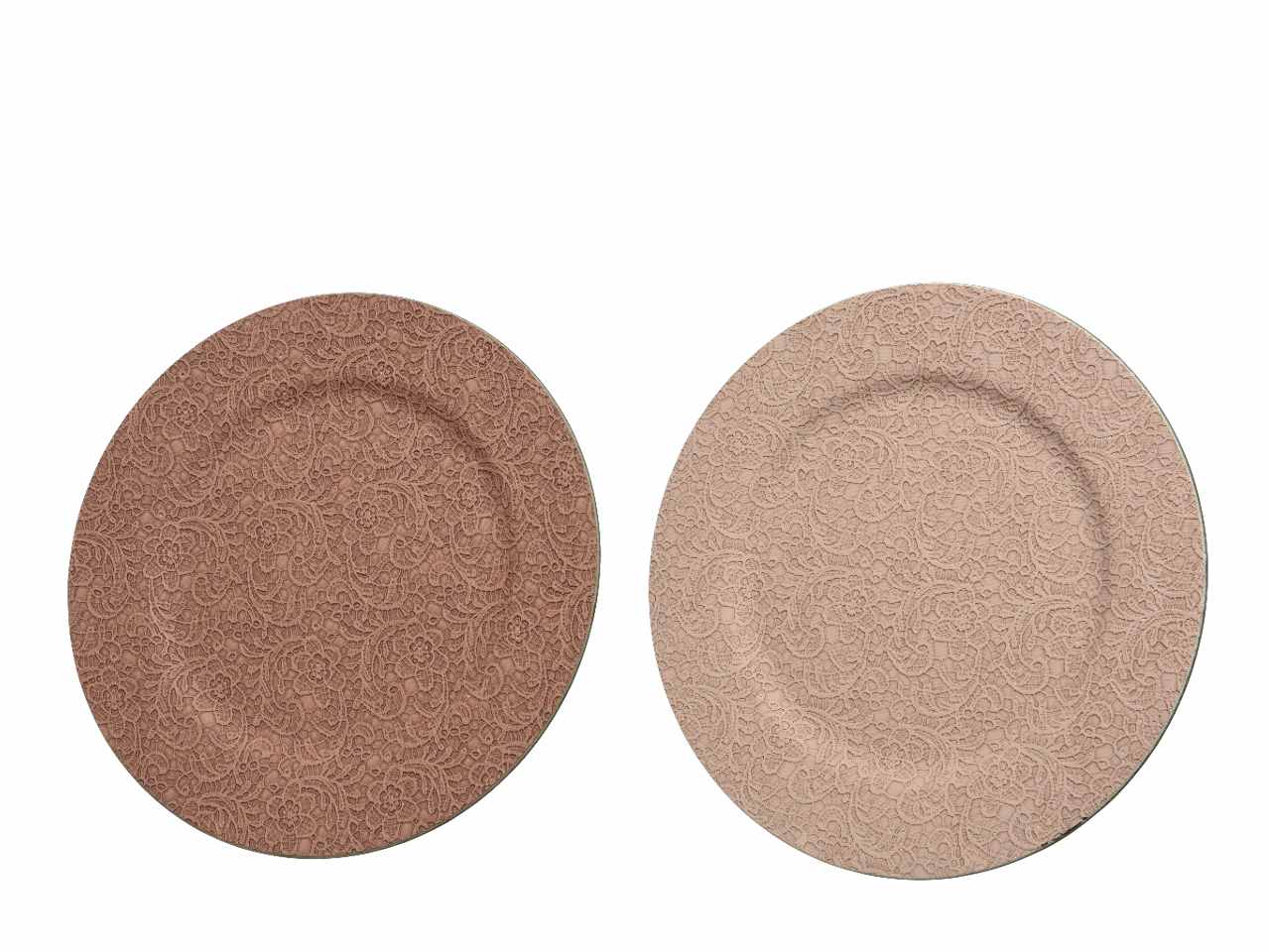 Sottopiatto d.33cm nei colori beige e marrone