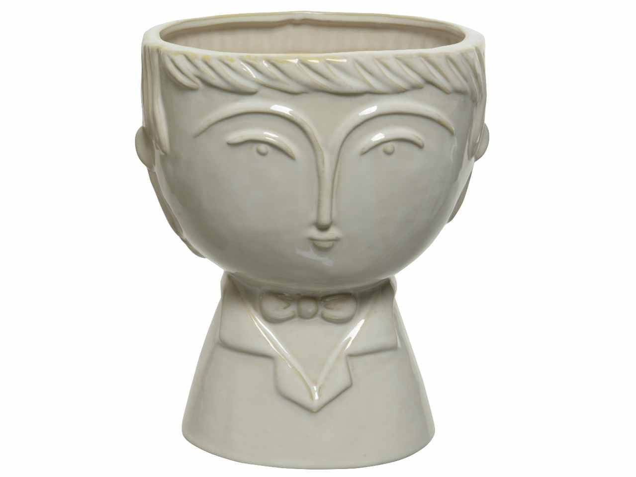 Vaso busto porcellana h.18cm 803732