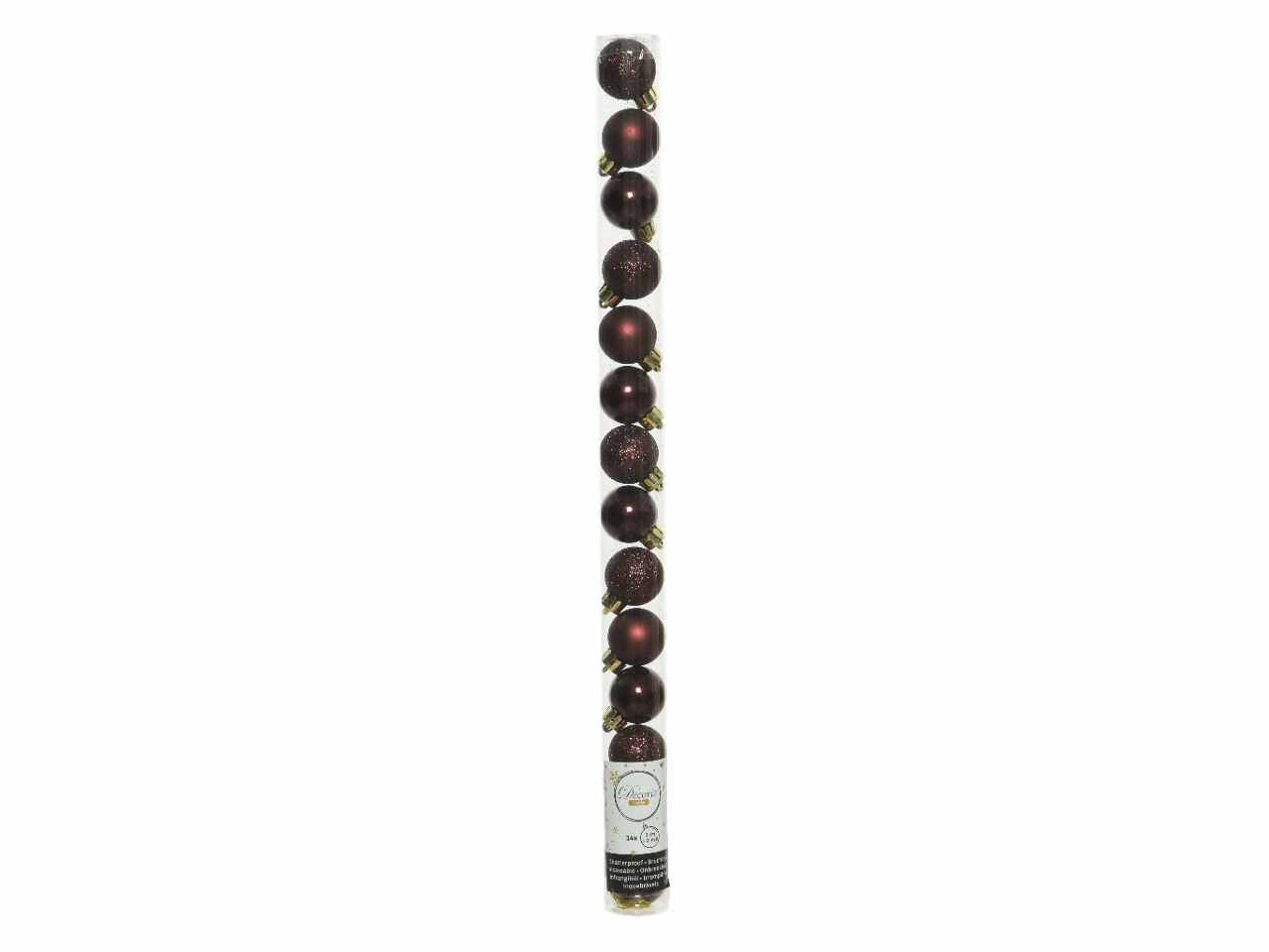 Sfera d.3cm 14pezzi bordeaux