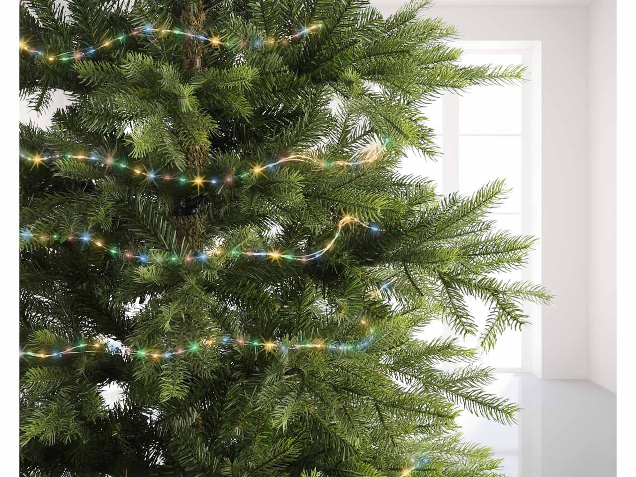 Catena luci 567 micro led multicolor 9metri 8 funzioni uso esterno