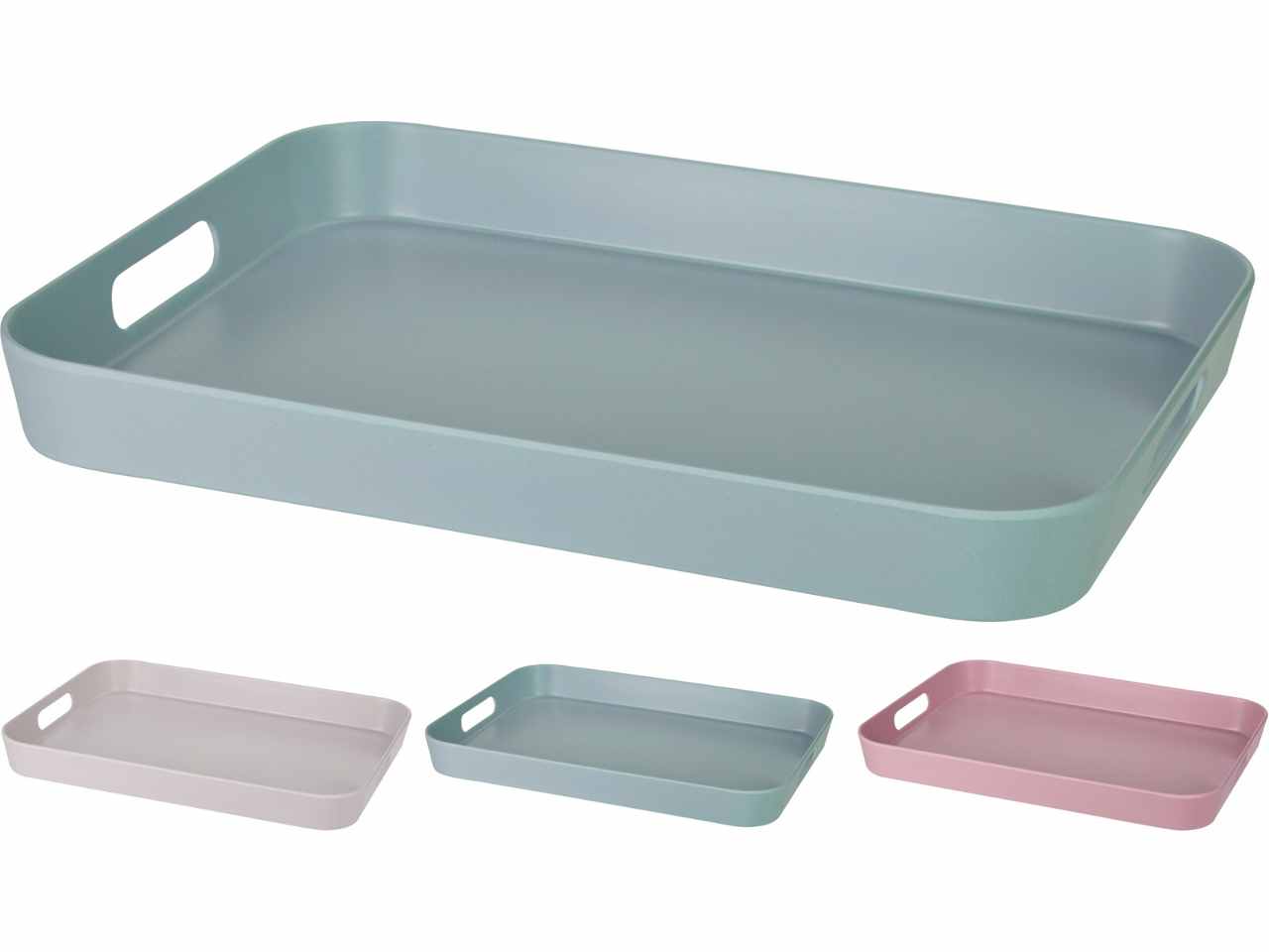 Vassoio in fibra bambu 41x31cm 3 assortimenti
