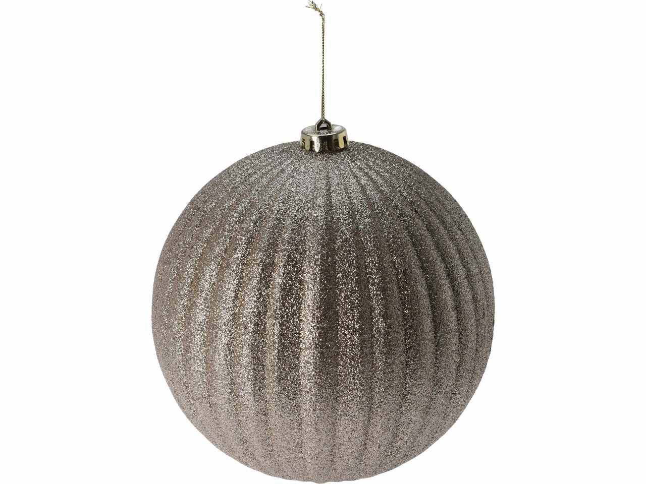 Sfera xl d.18cm in plastica oro glitter