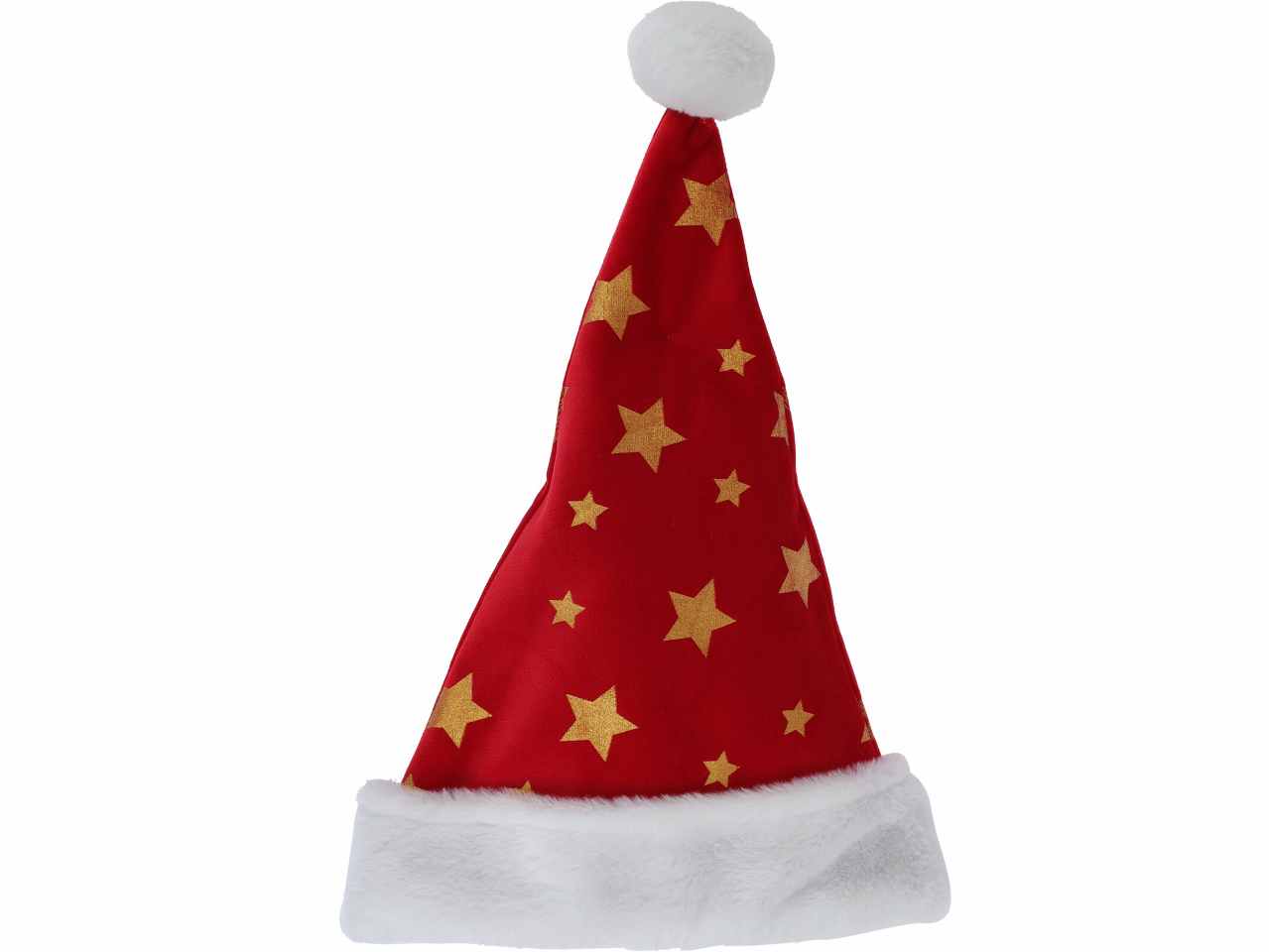 Cappello in velluto rosso con stelle 44cm