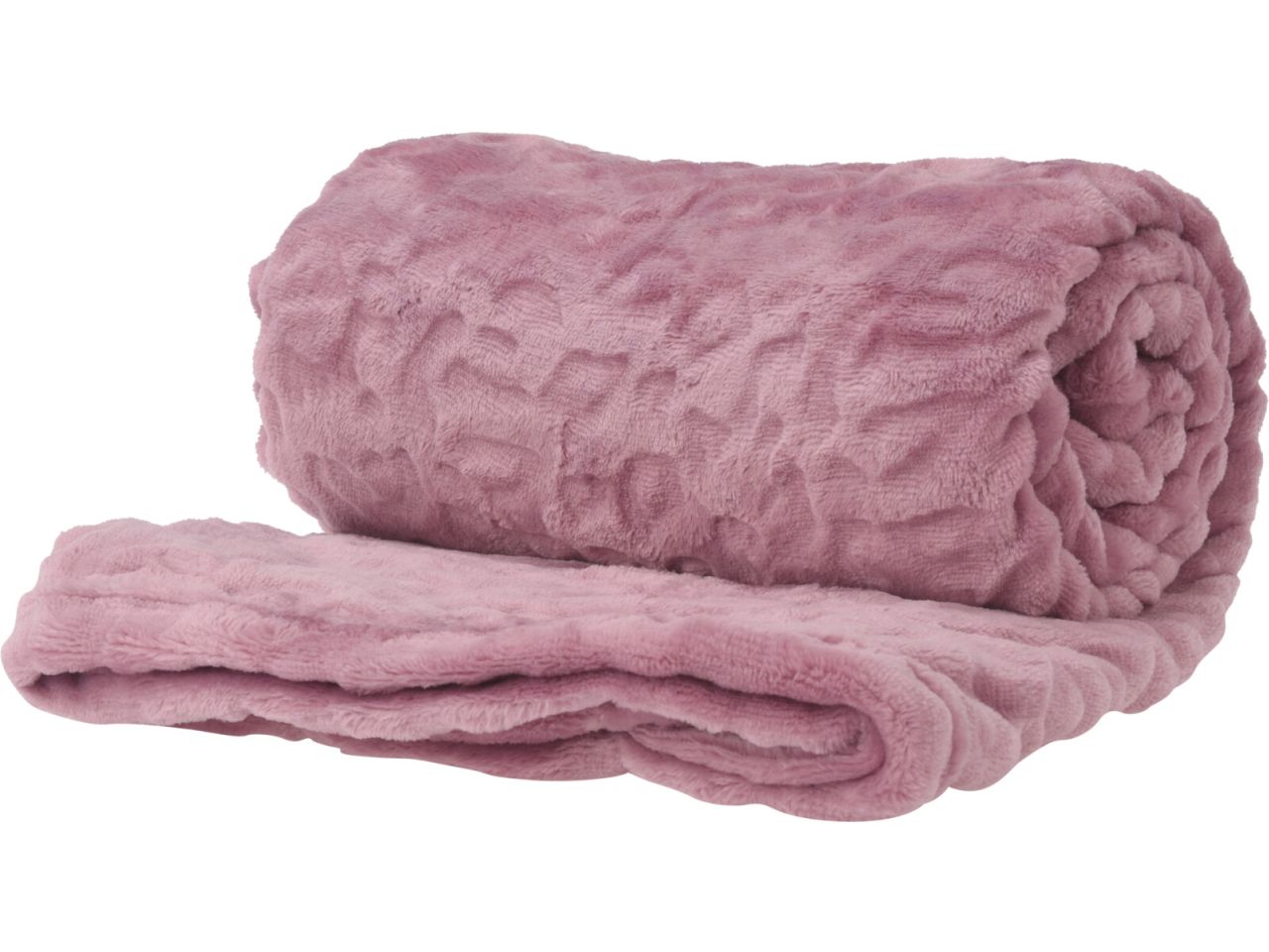 Coperta di flanella misura 125x150cm colore rosa