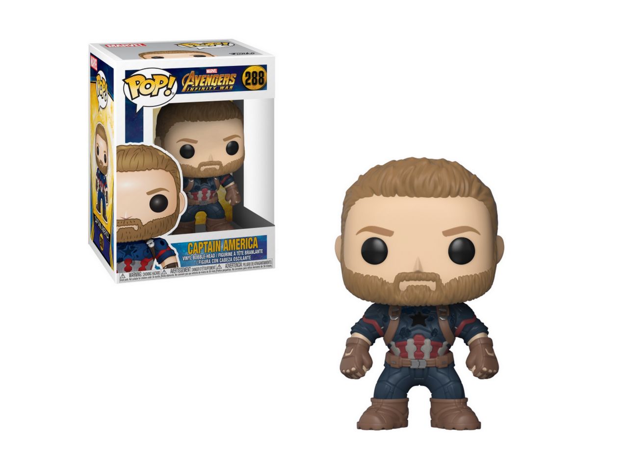 Funko pop! bobble marvel avengers infinity war - captain america h.9,5cm