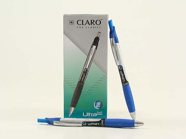 Penna a sfera claro punta 0.7 blu 10 pezzi