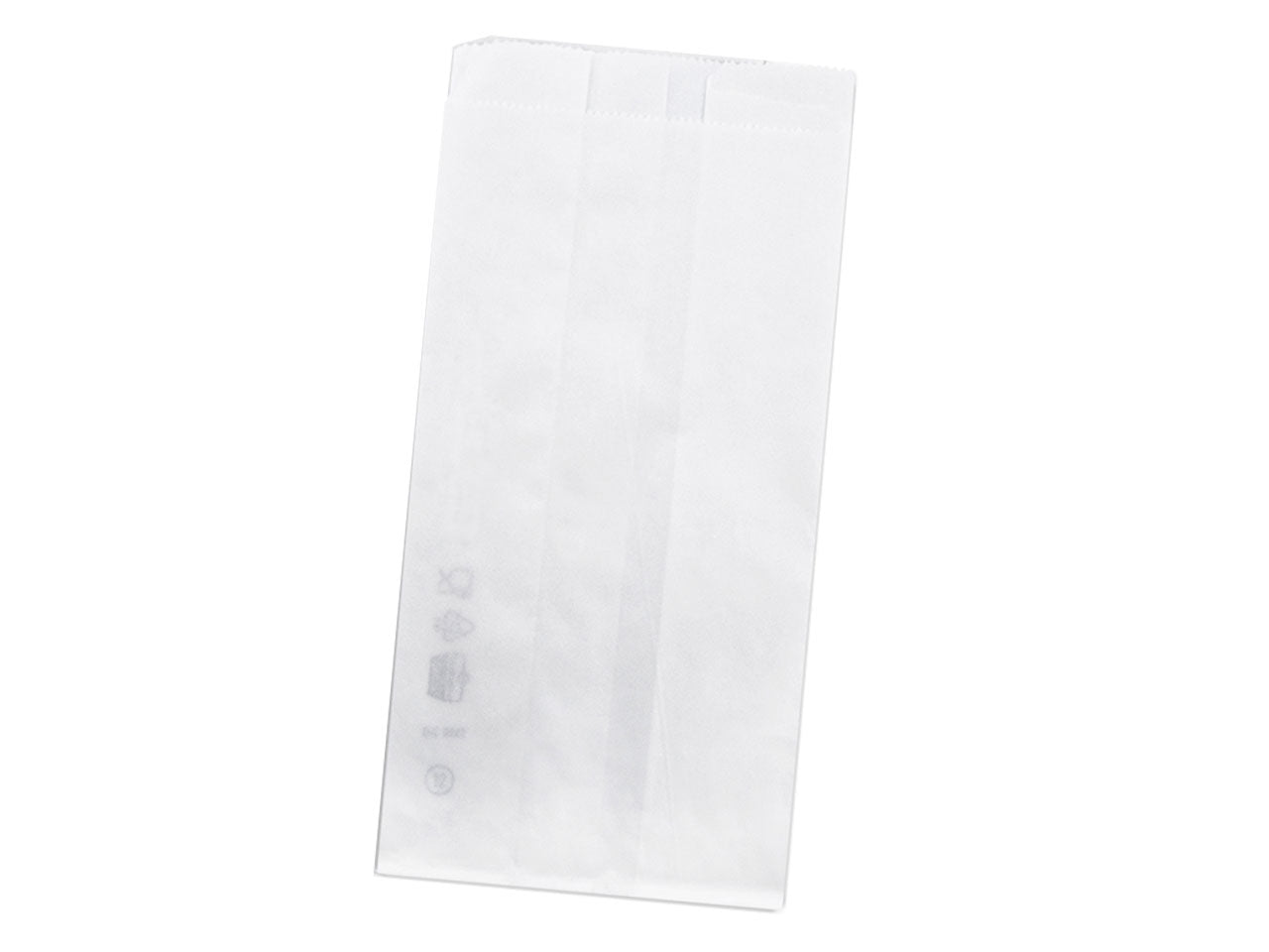 Sacchettino small - colore bianco 40gr/mq - misura 120x45+45x240mm - la conferzione comprende 100 sacchetti