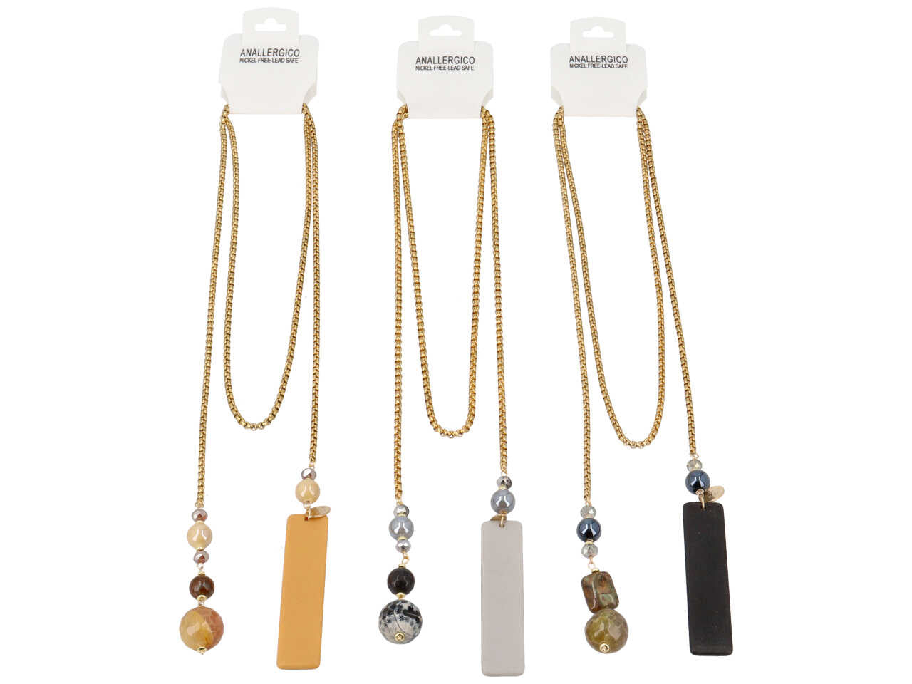 Collana/cintura in acciaio con pietra