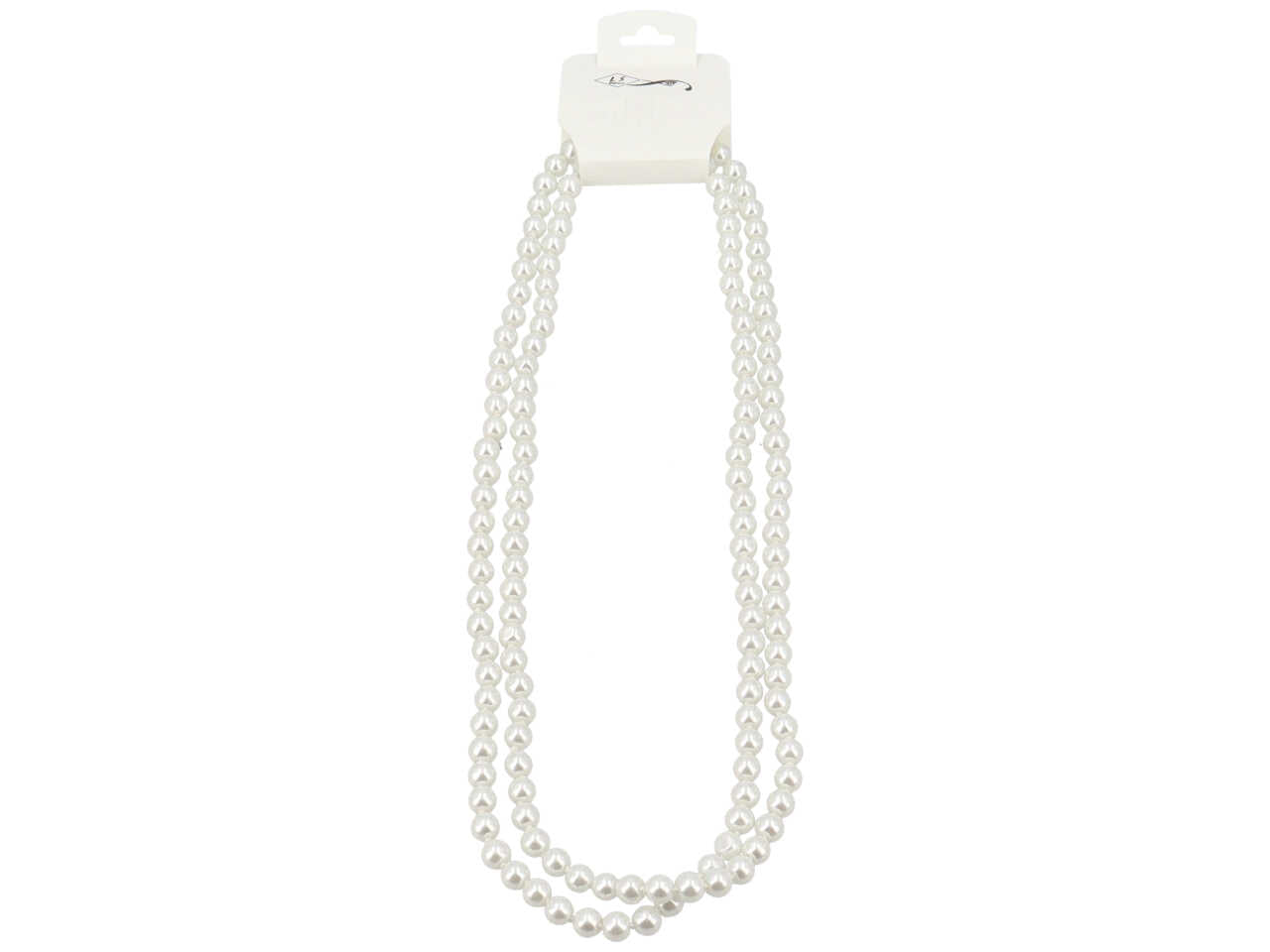 Collana perla vetro cm.120 senza chiusura