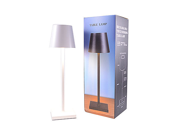 lampada da tavolo touch ricaricabile bianca
