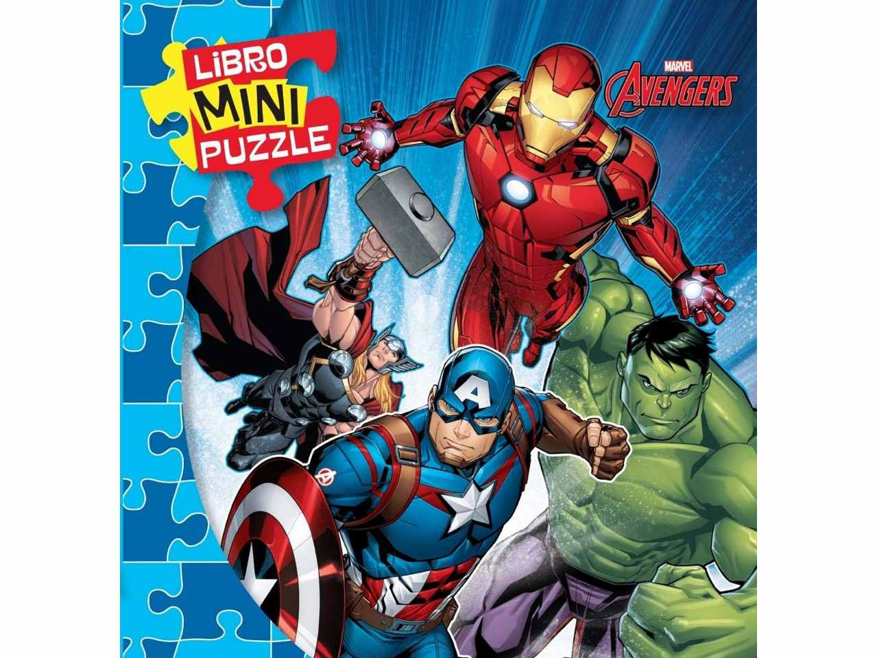 Libro libro mini puzzle avengers w0454