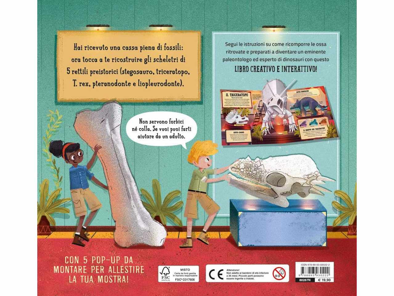 Libro costruisci il tuo museo dei dinosauri