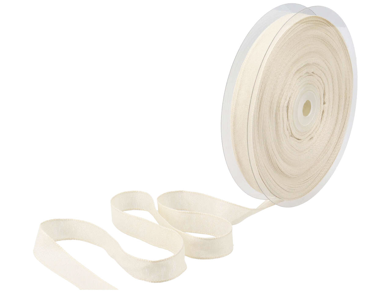 Nastro cotone chiffon mm15x50mtecru' ncc10-sr173