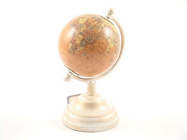 Globo metallo tortora 8x16cm 8874