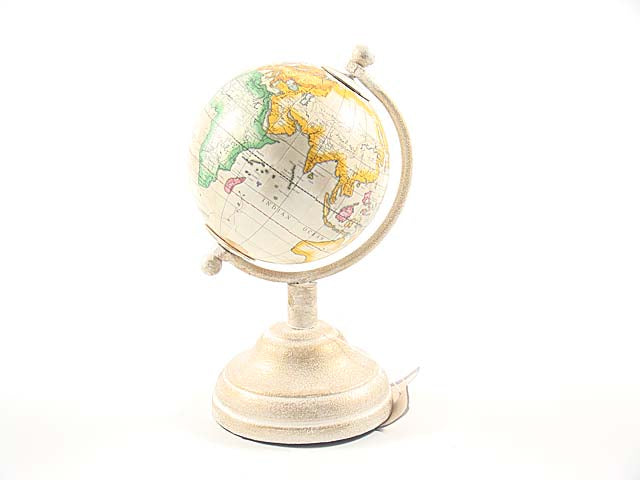 Globo metallo bianco 8x16cm 8875