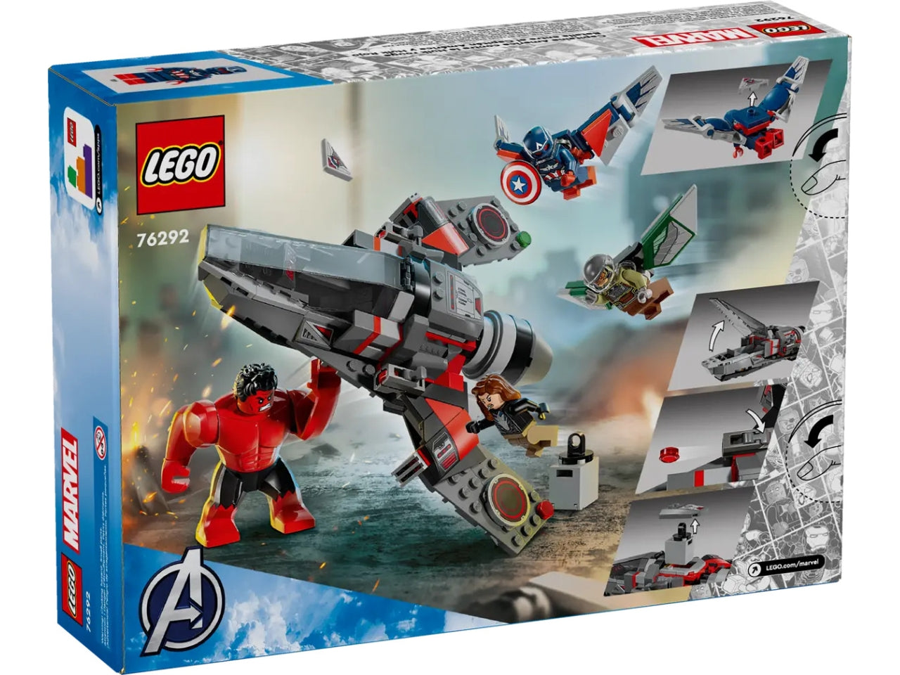 Lego super heroes Marvel battaglia Captain America vs Hulk rosso 76292 | Lego