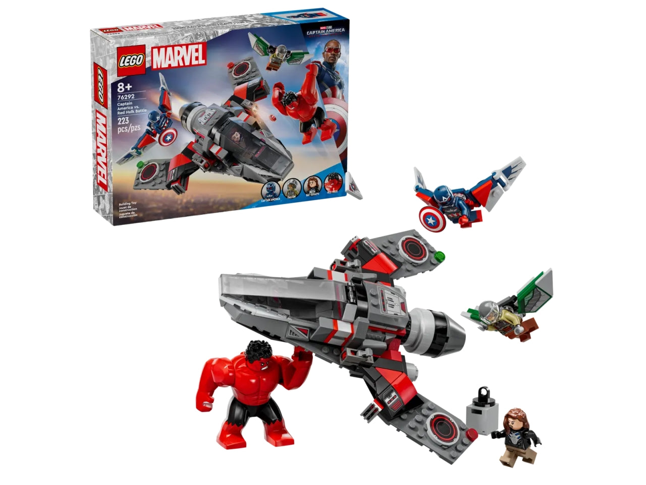 Lego super heroes Marvel battaglia Captain America vs Hulk rosso 76292 | Lego