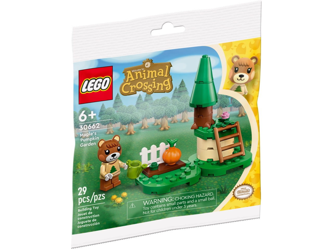 Lego animal crossing campo di zucche di dulcinea - 29 pezzi per bambini di etÃ  6+ 30662