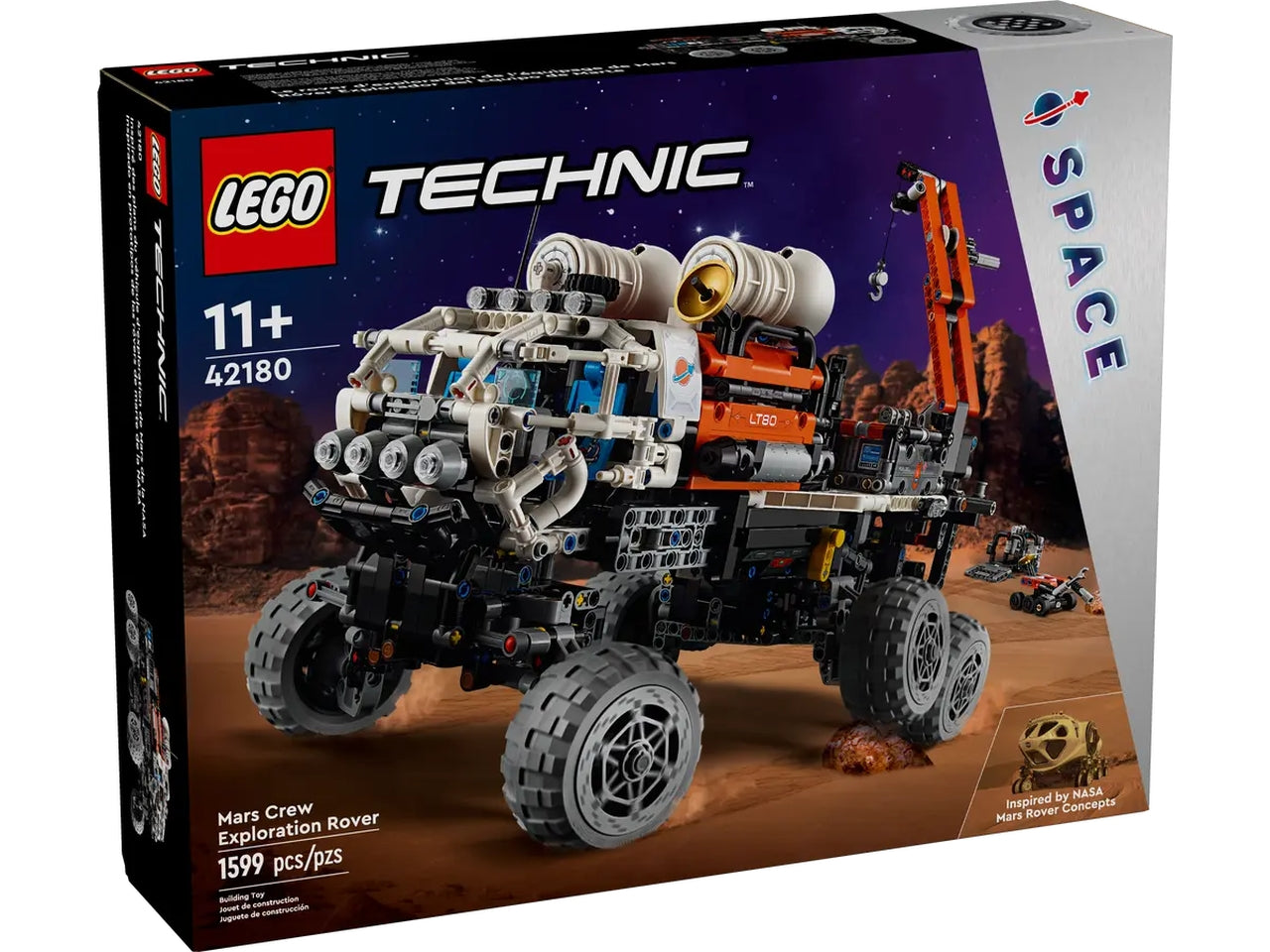 Lego technic rover di esplorazione marziano